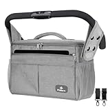 PHILORN Kinderwagen Organizer mit Isolierte Getränkehalter, Schultergurt Große...