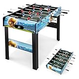 GOPLUS 2 in 1 Tischkicker, Kickertisch mit abnehmbaren Beinen, 2 Bällen & 2...