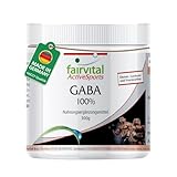 Fairvital | GABA Pulver - 100% reine Gamma-Aminobuttersäure - VEGAN - 300g...