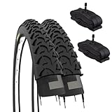 ECOVELO EBI20MAE 2 Reifen 20 x 1.75 (47-406) + Schläuche mit Schrader-Ventil,...