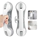 QOUBNIC 2 Stück Haltegriffe für Senioren, Dusche Haltegriff mit Saugnapf...