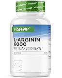 vit4ever L-Arginin - 365 Kapseln - 6000 mg reines L-Arginin pro Tagesdosis -...