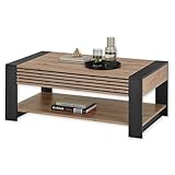 Stella Trading Felipe Couchtisch in Artisan Eiche Optik, Schwarz - Moderner...