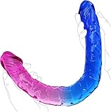 Doppeldildo realistischer Dildo, flexibler Dildo für Lesben,...