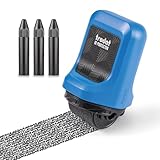 Trodat ID Protector Tintenroller (blau) – Datenschutz Rollstempel um Namen,...