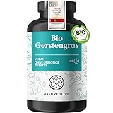 NATURE LOVE® Bio Gerstengras - 1500 mg je Tagesdosis - aus deutschem Anbau -...