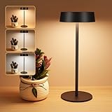 Suright Solar Tischlampe Kabellos, Solarbetriebene und über USB-C Aufladbar...