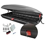Dachbox VDP-BA400 - Dachkoffer mit 400 Liter Volumen - Autokoffer im Carbonlook...