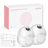 Nuliie Milchpumpe Elektrisch tragbare S32, Elektrische milchpumpe freihändig 4...