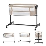 Kinderkraft Neste UP2 Beistellbett 2 in 1, Kinderreisebett mit Matratze Laken,...