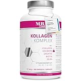 Kollagen Hyaluronsäure Komplex - 1000 mg mit dem Superfood Gojibeere und...