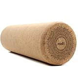 Molti Yoga Korkrolle Faszienrolle 30x10cm Massagerolle Fitnessrolle Rückenrolle...