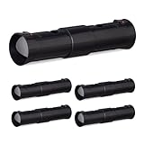 Relaxdays, schwarz Maulwurffallen, 5er Set, Lebendfalle für Maulwürfe, 2...