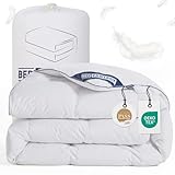 BedFabtasy Premium Daunendecke 135x200cm, Ganzjahresdecke Bettdecke 135x200 mit...