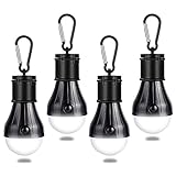 JTENG Campinglampe mit Karabiner Camping Lantern 4 Stücke Camping LED Zeltlampe...