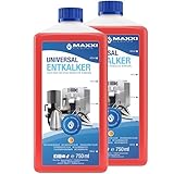 Maxxi Clean | 2x 750 ml Universal Entkalker Konzentrat für Kaffeemaschinen &...