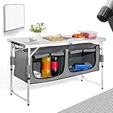 NAYVER ® Campingschrank Camping Outdoor Vorzelt Campingmöbel, Camping Küche,...