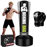 YORWHIN Aufblasbare Boxsack Erwachsene mit Boxhandschuhen, Boxsack Stehend...