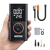 AstroAI Kabelloser Elektrische Luftpumpe, Tragbare Akku Fahrradpumpe mit alle...