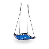 Relaxdays Nestschaukel eckig für den Outdoor-Bereich, max. Personengewicht: 100...