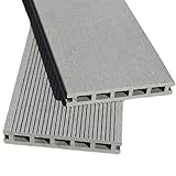 WPC Terrassendielen 22 x 140 mm - Terrassenboden Dielen Komplettset...
