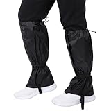 DOPENSPI 2 Stück Gamaschen Wasserdicht, Verstellbare Outdoor wasserdichte...