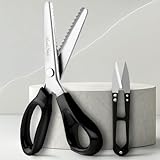Handi Stitch Bastelschere Zickzackschere mit Fadenschneider - Edelstahl...