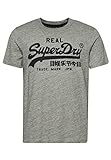 Superdry Herren Vintage Vl Tee Hemd, Athletic Grey Marl, M