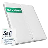 NAPPY Liebesbrücke 180x200cm waschbar | Matratzenkeil mit Matratzenverbinder...