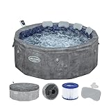 Bestway® Lay-Z-SPA® Energiespar-Whirlpool mit Schaumstoffpaneelen Carrara...