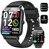 Smartwatch mit Telefonfunktion, 1,85' Touchscreen Smart Watch, 110+ Sportmodi...