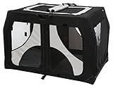 TRIXIE Hundebox Vario Double, 91x60x61/57 cm – komfortable Hundebox für zwei...