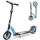TONBUX Roller Kinder 6 7 8 9+Jahre,Aluminium Scooter Erwachsene,Cityroller...