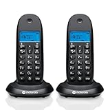 Motorola C1002CB+ – Packung mit 2 digitalen DECT-Schnurlostelefonen –...