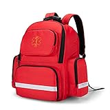 Trunab Notfallrucksack Leer Rot, Erste Hilfe Rucksack Leer Professionell für...