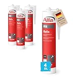 4x Alfa Bitumen Dichtmasse 300 ml Profi-Qualität schwarzer Dachdichtstoff...