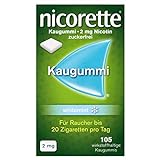 NICORETTE Kaugummi 2mg whitemint – Nikotinkaugummi zur Raucherentwöhnung –...
