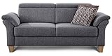 Cavadore 3-Sitzer Sofa Ammerland / Couch mit Federkern im Landhausstil / Inkl....