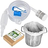 XIESK Brew Siphonröhre Silikon Länge 2.5M + Filterbeutel Polyester Brew Bag...