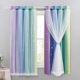 NICETOWN Kinderzimmer Gardinen mit Ösen Dekoration Blickdichter Vorhang Junge...