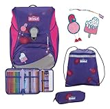 Der echte Scout sicherer Schulrucksack, Alpha DIN Summer Set 4-teilig, ca. 20 l...