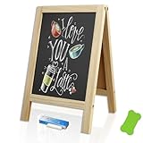 Kreidetafel Aufsteller, Schiefertafel zum Beschriften Kleine Kreidetafel mit...