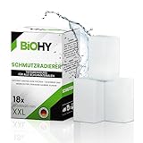 BiOHY Schmutzradierer Schwamm (1 x 18 Stück) | Zauberschwämme für Schuhe,...