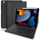 Tastatur Hülle für iPad 10.2 Zoll (9./8./7. Gen, Air 3, Pro 10,5) - Wireless...