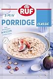 RUF Porridge Classic, Instant Haferbrei aus Vollkorn-Haferflocken, ideale...