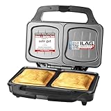 Emerio XXL Sandwichtoaster für alle Toastgrößen geeignet, BPA frei, große...