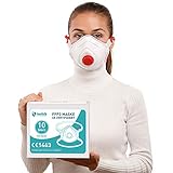 Health2b FFP3 Maske aus Deutschland mit Ventil 10 Stück CE1463 Staubmasken...