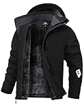 Zoofly Skijacke Herren Winterjacke Warm Gefüttert Winter Jacke für Männer...