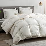 BPC Luxuriöse daunendecke 200x200，100% Bio-Baumwolle Ganzjahres daunen...