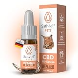 Sativiol® CBD Öl für Katzen | Hanföl für Katzen (210 mg CBD) Terpenenfreies...